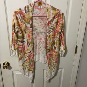 Ruby Rd Tropical Flower Medium Cardigan